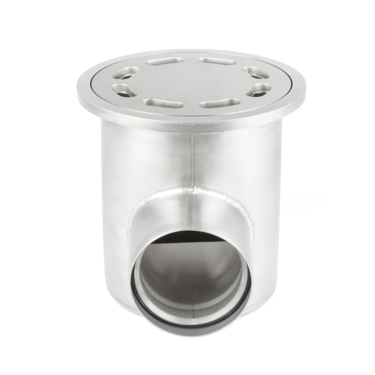 Delikli plaka kapaklı yuvarlak yan giriş