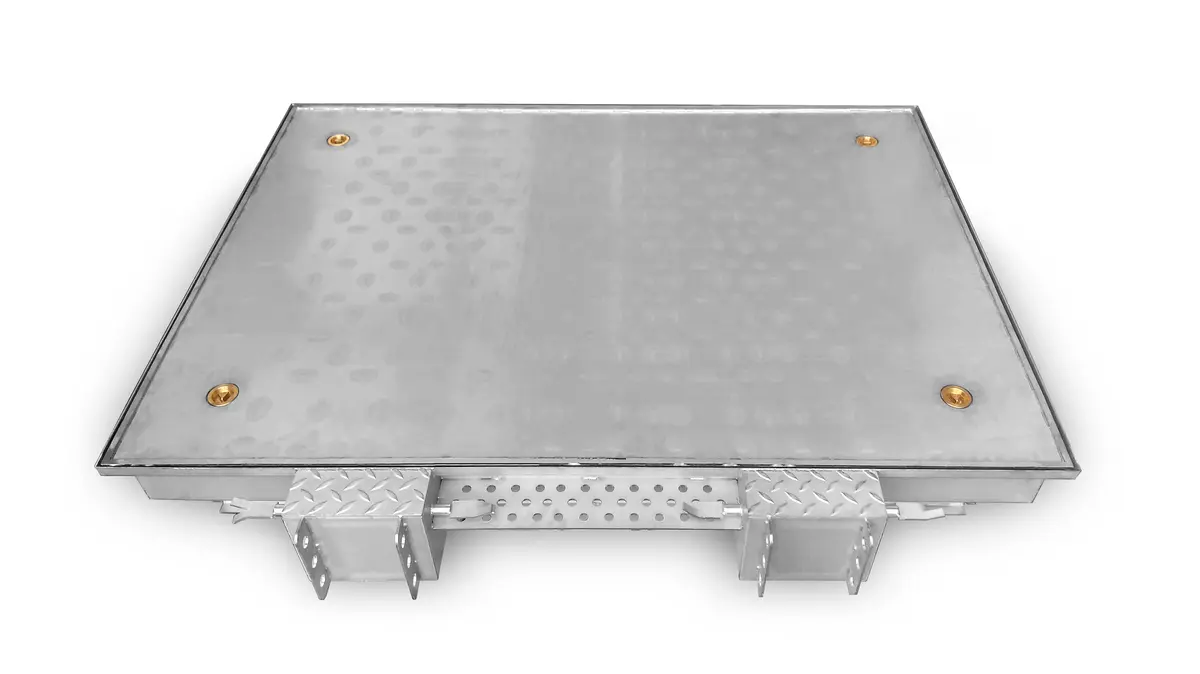 Paslanmaz çelik rögar kapağı, profesyonel, tek parça, asfalt veya reçine ile doldurulabilir kapak