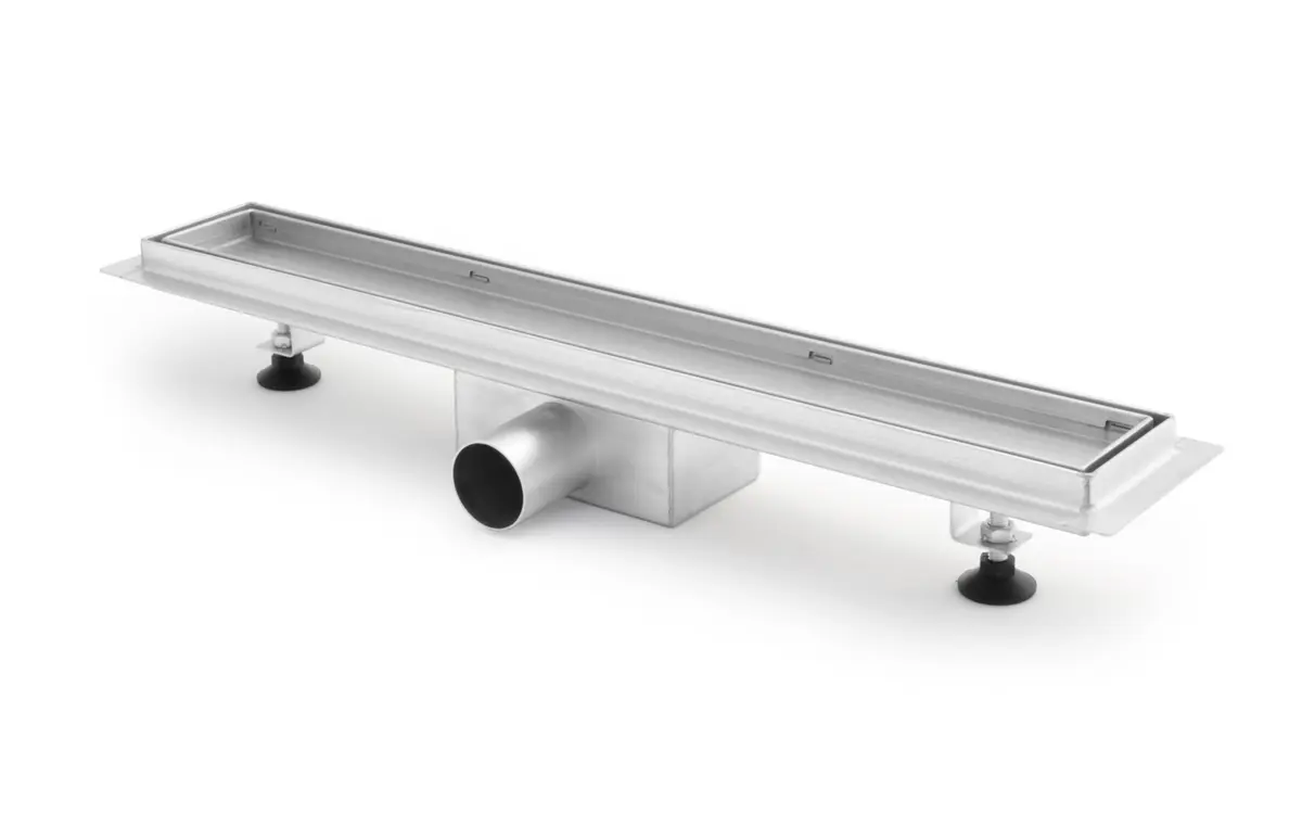 Paslanmaz çelik duş ızgarası 600mm - ACO, ATT InoxDrain veya Wiedemann-Technik'ten modern banyolar için birinci sınıf drenaj çözümü