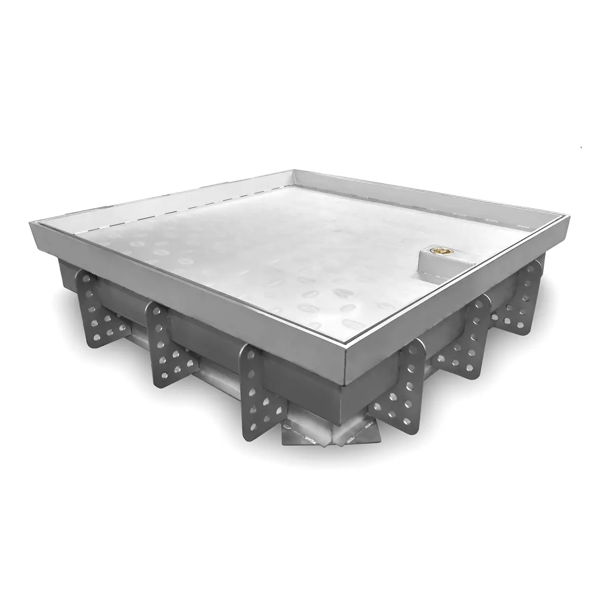 Paso taşı veya beton için kapaklı profesyonel paslanmaz çelik denetim kapağı