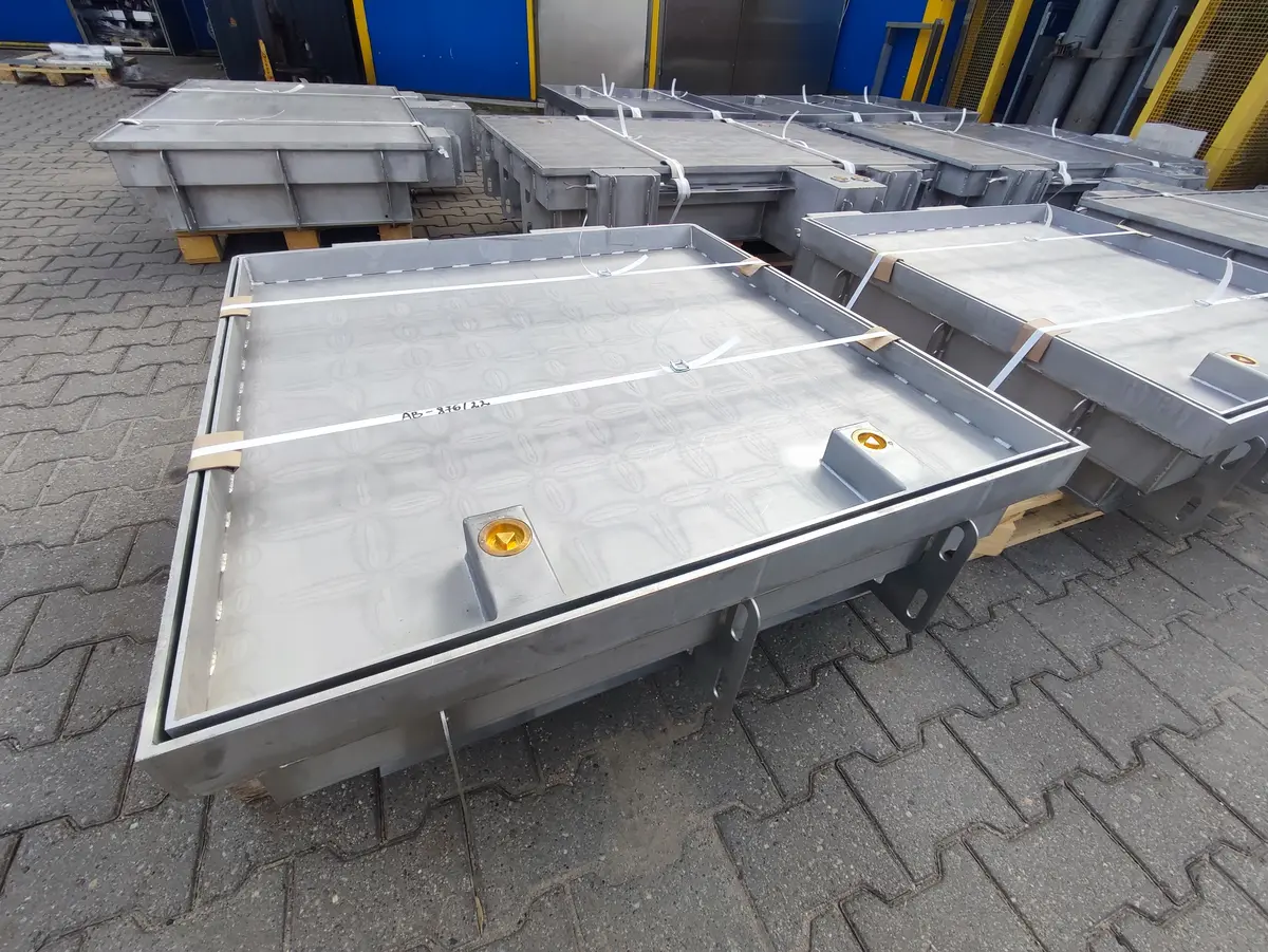 Paslanmaz çelik kapak, profesyonel, tek parça, kaldırım veya taş döşeme için kapaklı