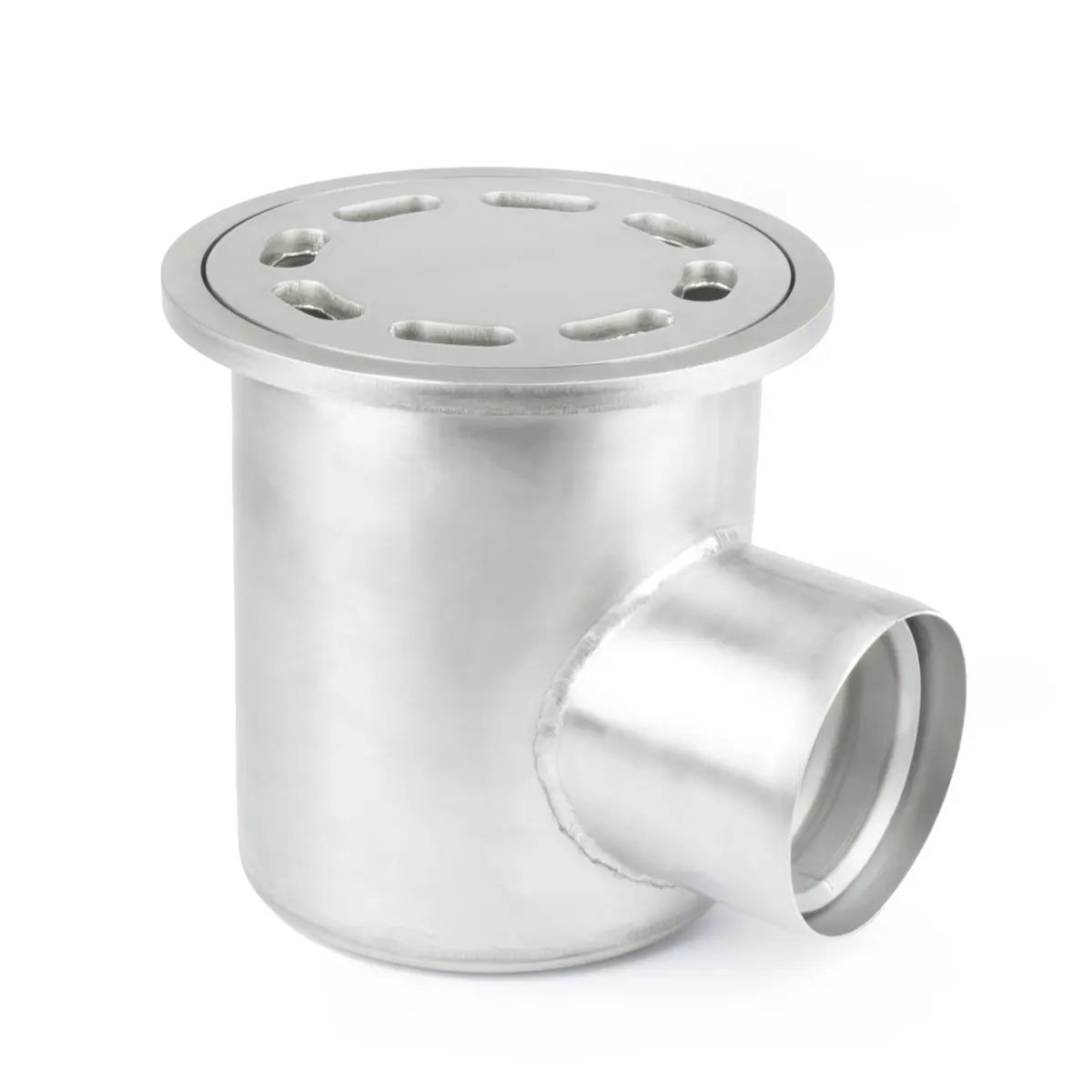 Delikli plaka kapaklı yuvarlak yan giriş