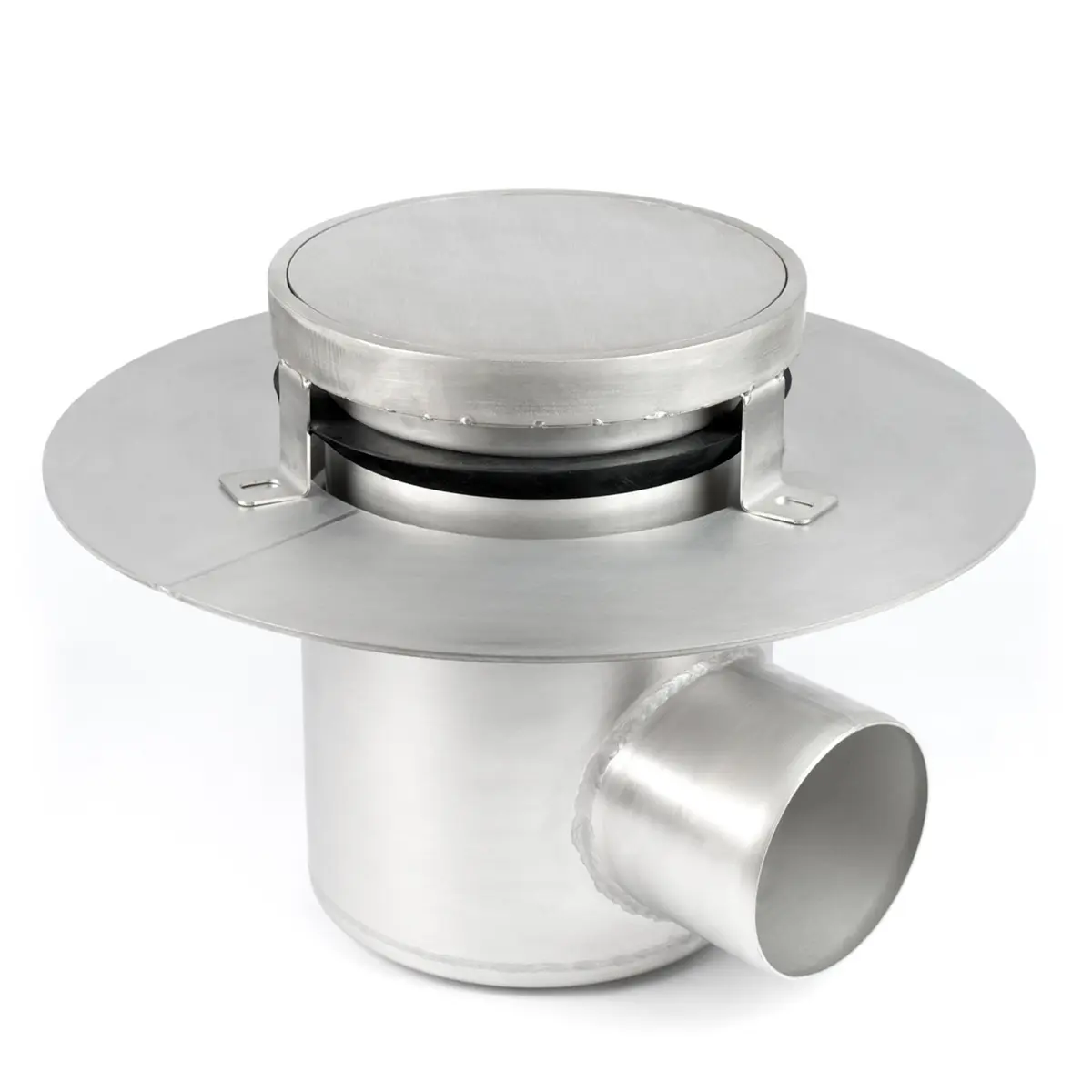 Yuvarlak yan giriş, iki parçalı, sızdırmaz kapaklı