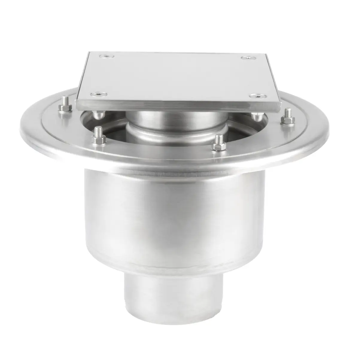 Plaka kapaklı iki parçalı paslanmaz çelik denetim kapağı