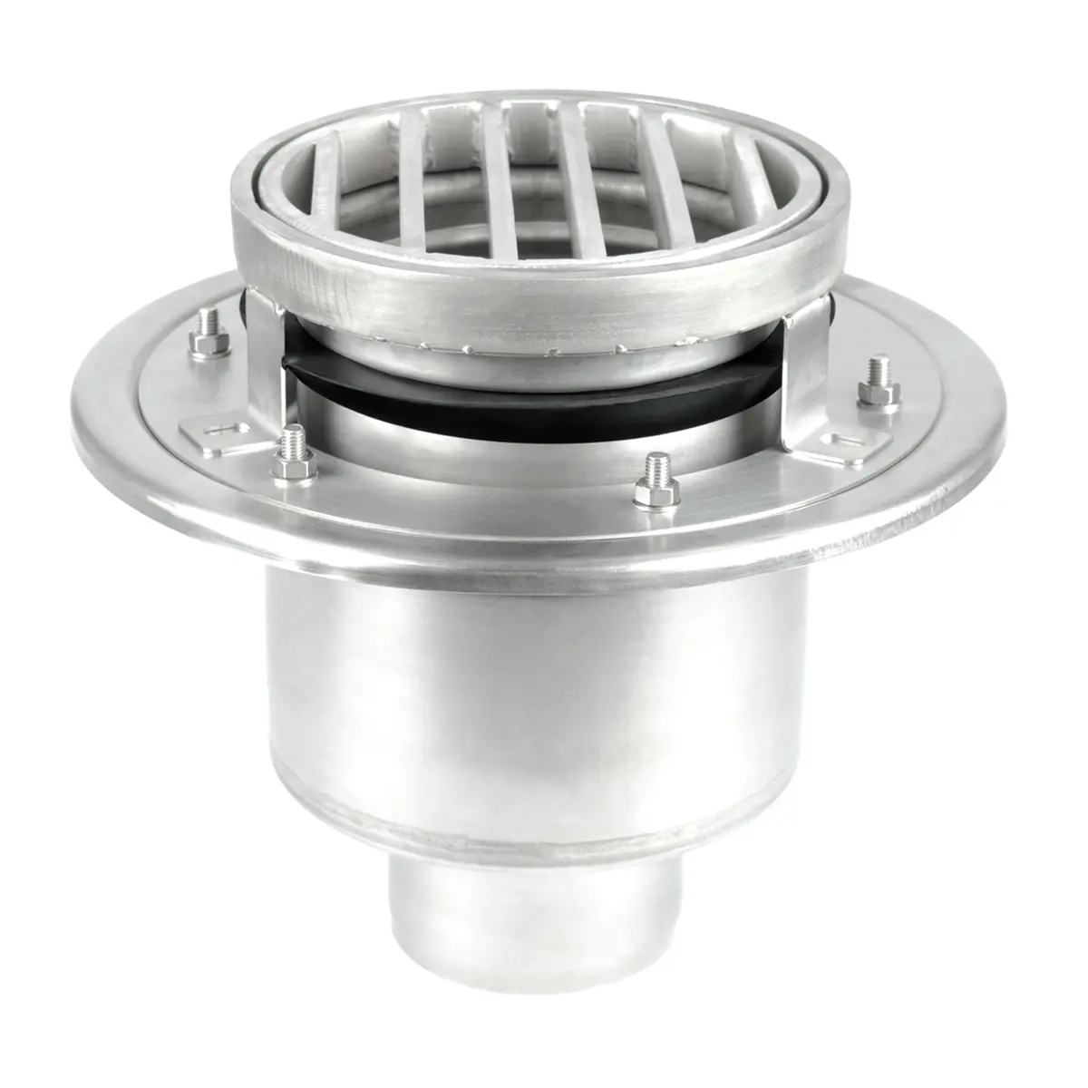 İki parçalı yuvarlak yer süzgeci merdiven kapaklı