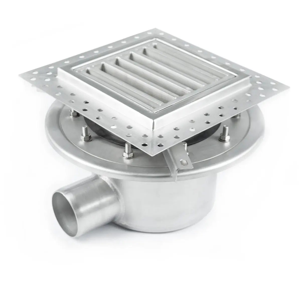 İki parçalı yan giriş, merdiven ızgaralı