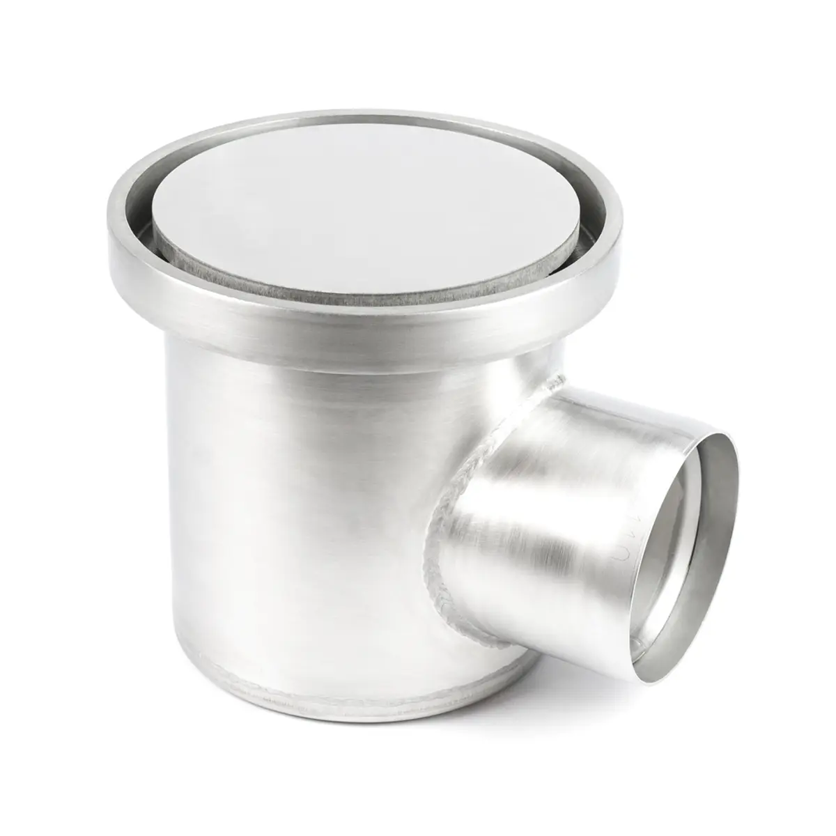 Yuvarlak yan giriş plakalı kapak ile