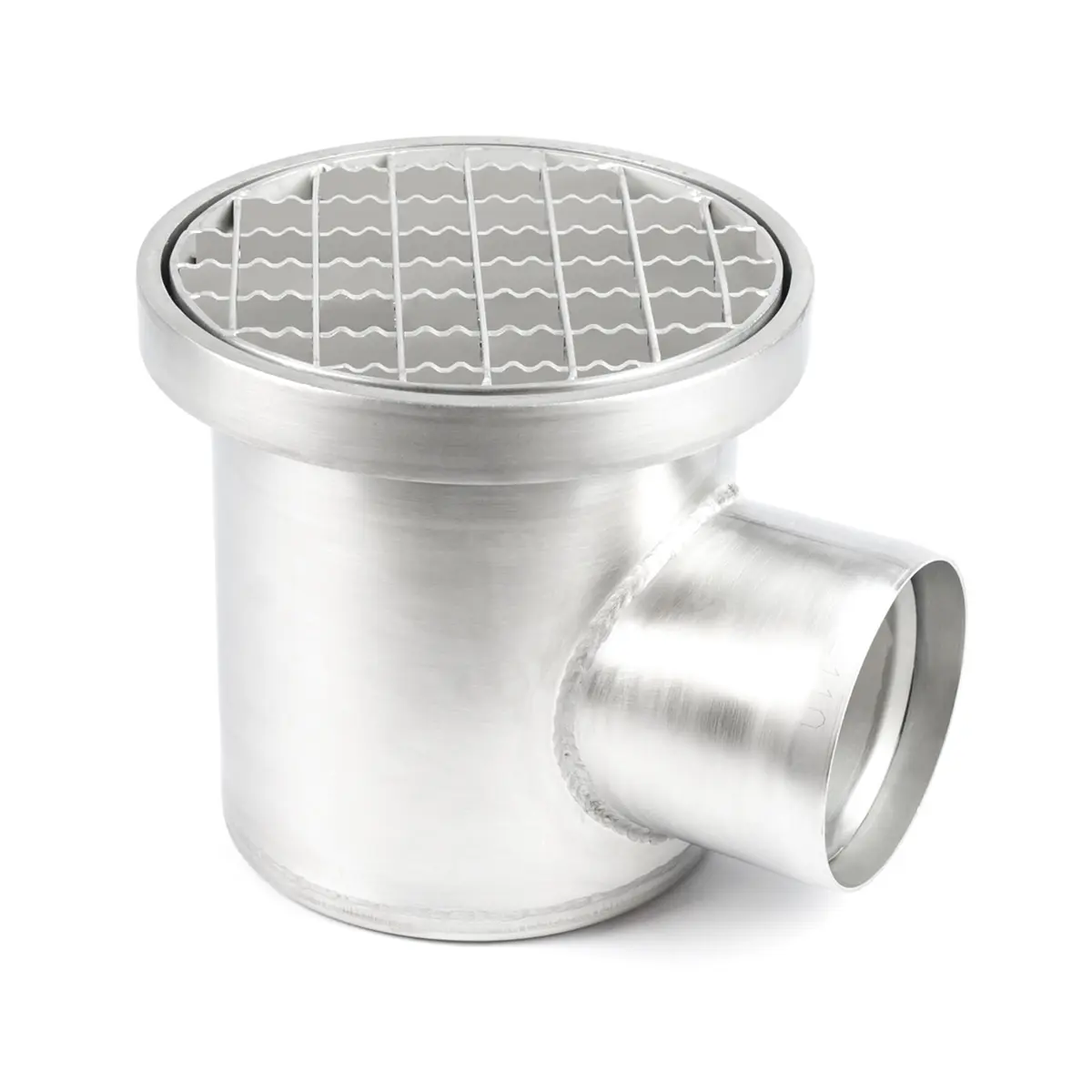 Yuvarlak yan giriş, kaymaz kapak ile