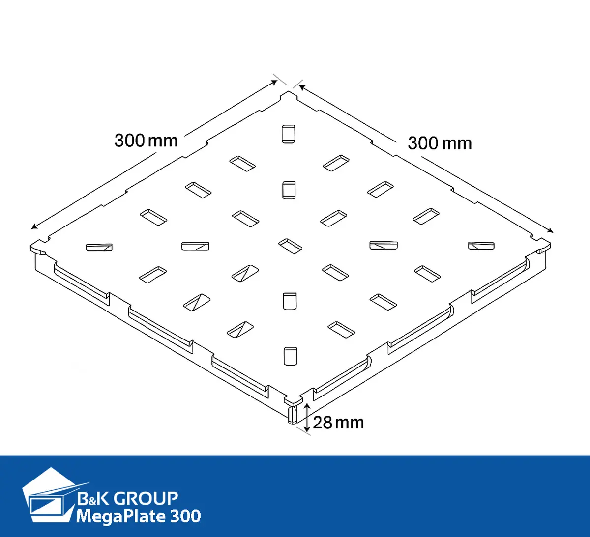Paslanmaz Çelik Zemin Plakaları MegaPlate 300